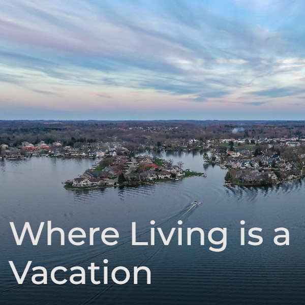 Aerial view of Lake Orion